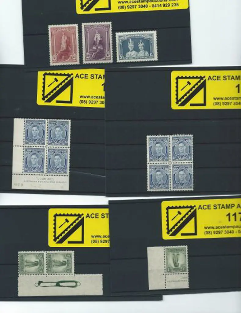 1937/48 1/- Lyrebird, perf. 13½x14 vertical pair. ... Image 1++