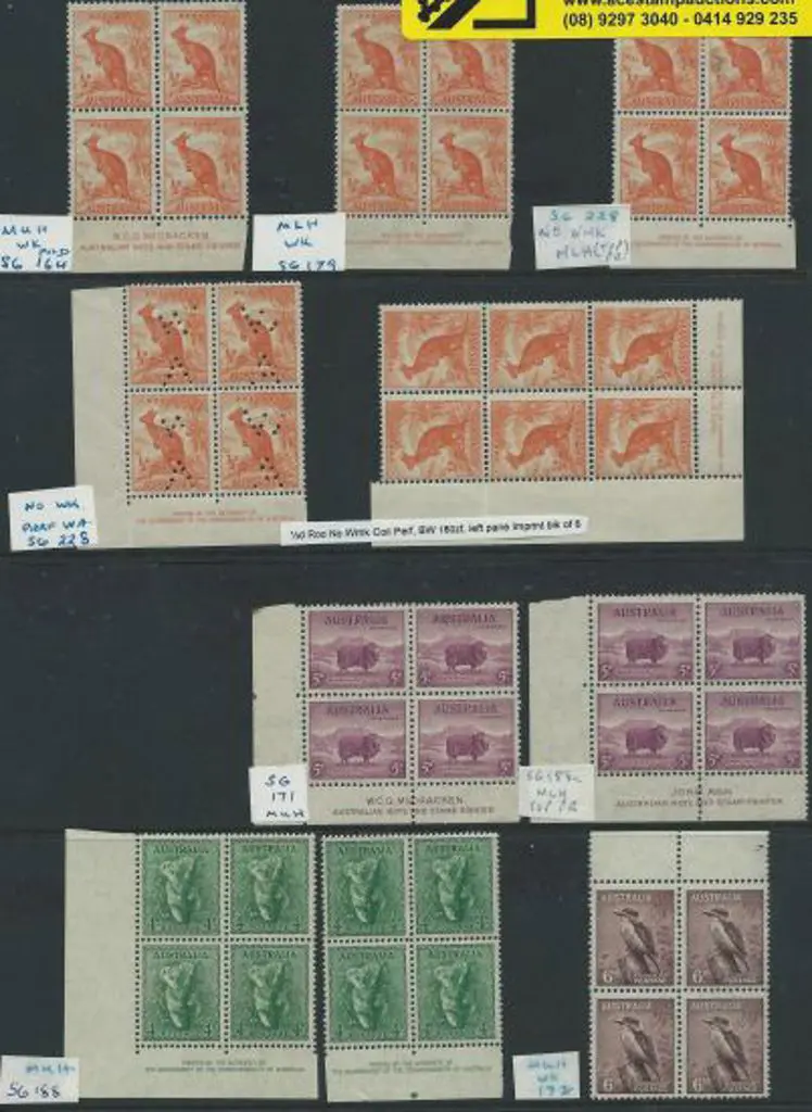 1937/48 Zoologicals range of imprint blocks incl ... Image 1++