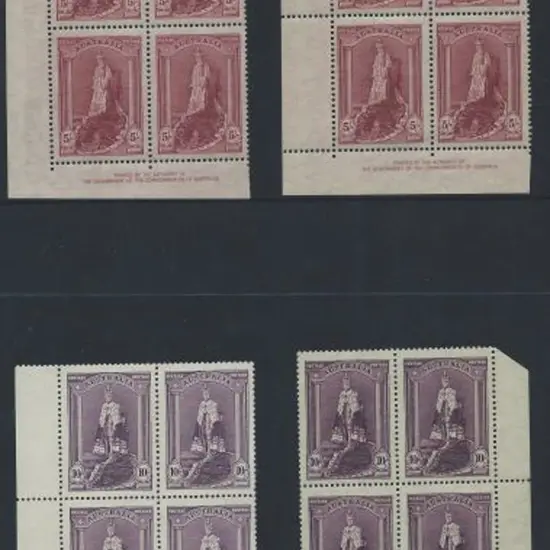 1937/48 5/- Robes on thin tinted paper in imprint ...