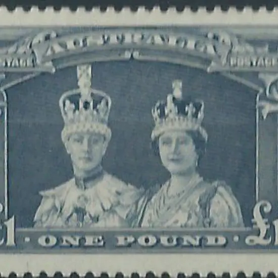 1937/49 £1 Robes on thick paper. MVLH, well ...