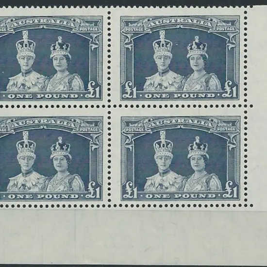 1937/49 £1 Robes on thick paper in bottom right ...
