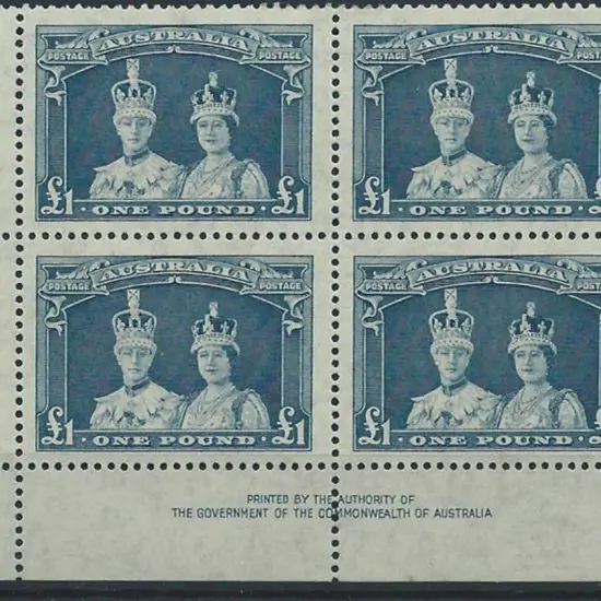 1937/49 £1 Robes on thin paper in bottom left ...