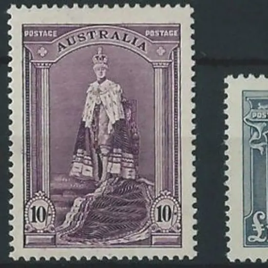 1937/49 Robes set of 3 on thick paper. Fresh MUH & ...