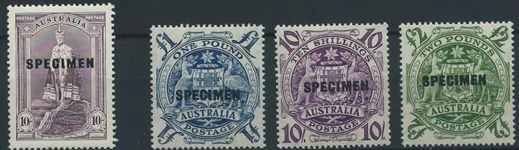 1938 10/- Robes plus 1949/50 Arms set of 3 all ... Image 1++