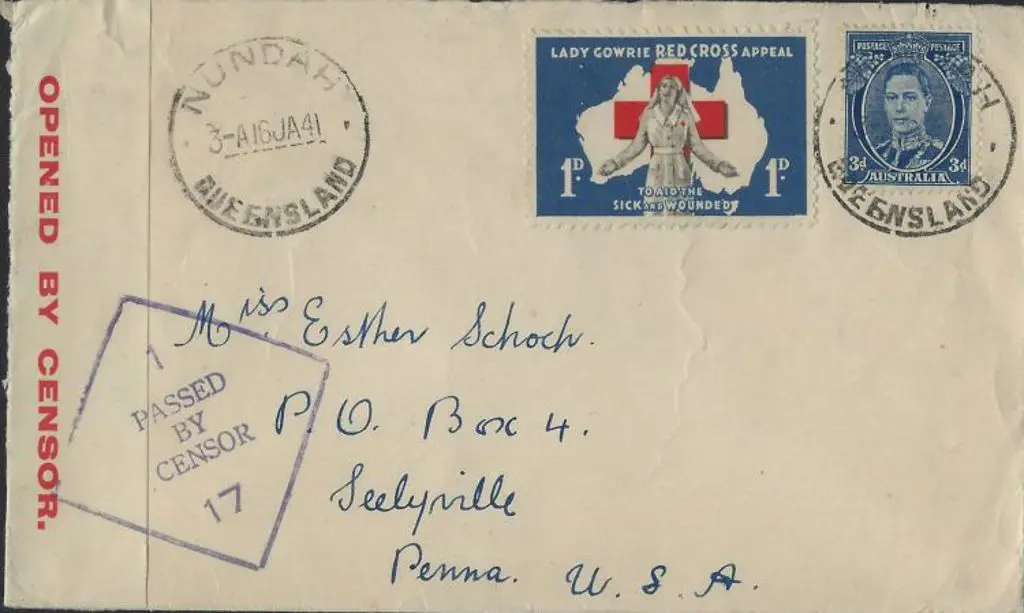 1941 (16th Jan) Nundah, Queensland pmkd censor ... Image 1++