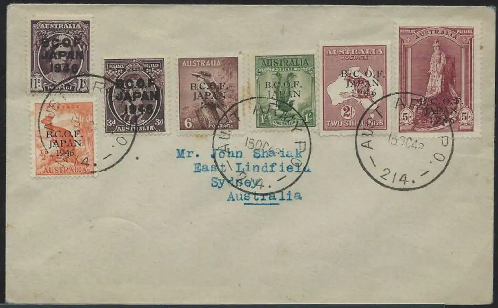 1948 (15th Oct) BCOF set of to 7 to 5/- on thin ... Image 1++