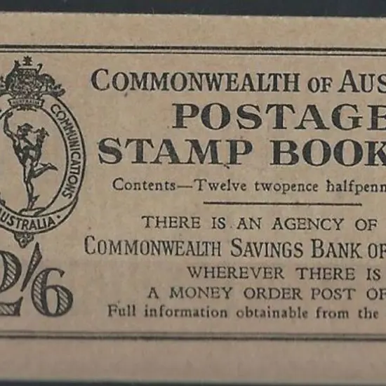 1949 2/6d KGVI booklet containing two panes of 2½d ...