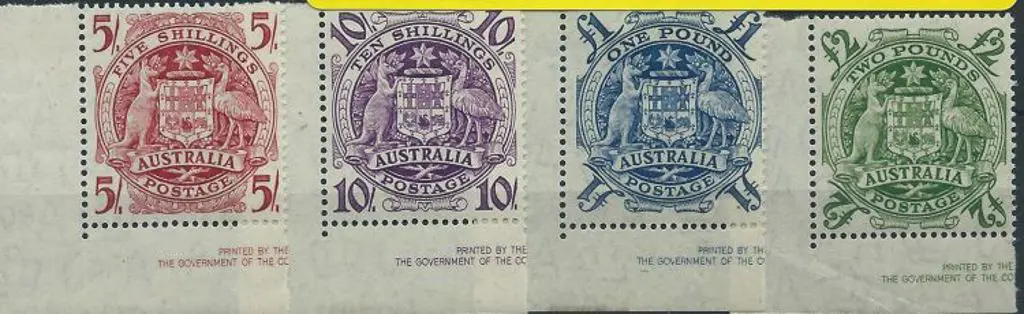 1949/50 Arms set of 4 to £2 in bottom left ... Image 1++