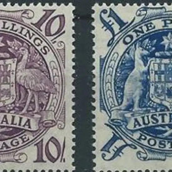 1949/50 Arms set of 4 to £2. The £1 centred a ...