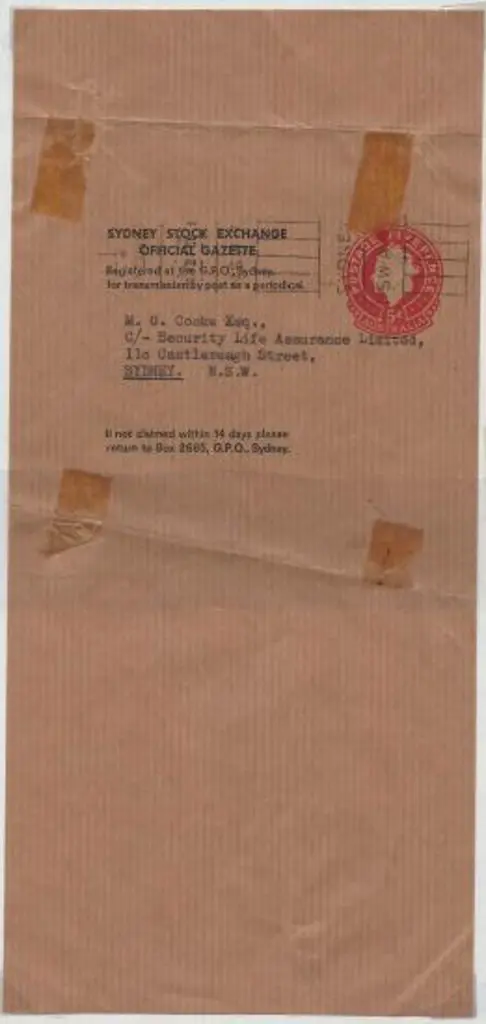1956 5d QEII embossed newspaper wrapper. Lightly ... Image 1++