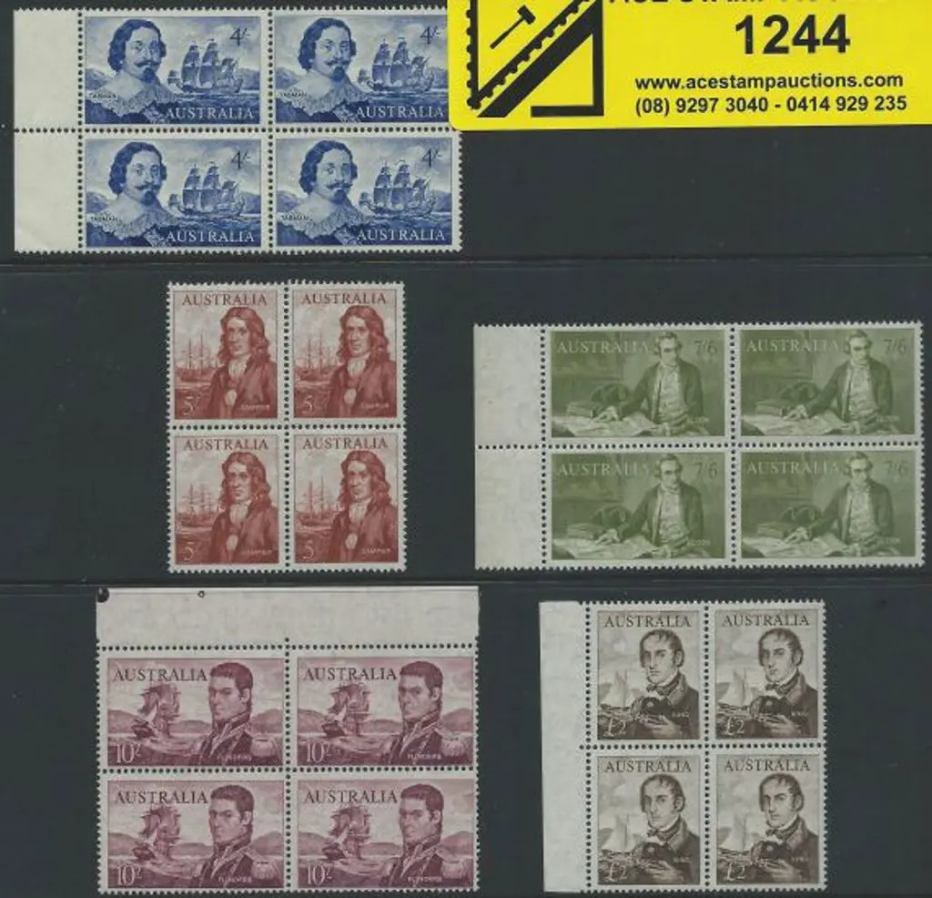 1963/65 Navigators to £2 (excl £1) in MUH blocks. ... Image 1++