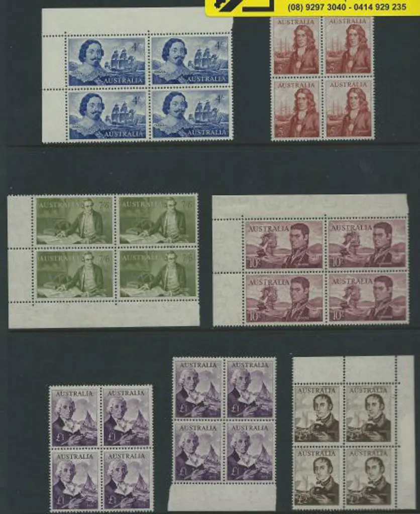 1963/65 Navigators in MUH blocks of 4. The 4/- ... Image 1++