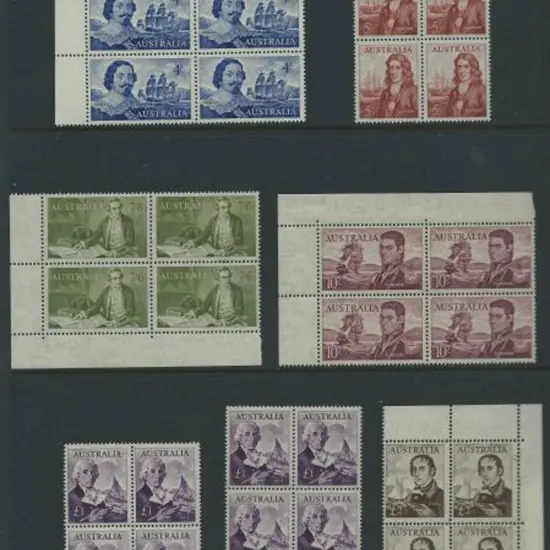 1963/65 Navigators in MUH blocks of 4. The 4/- ...