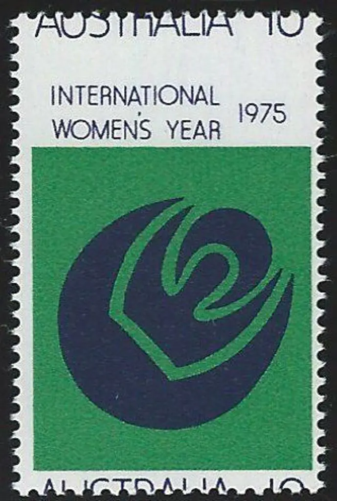 1975 10¢ IWY with dramatically misplaced perfs ... Image 1++