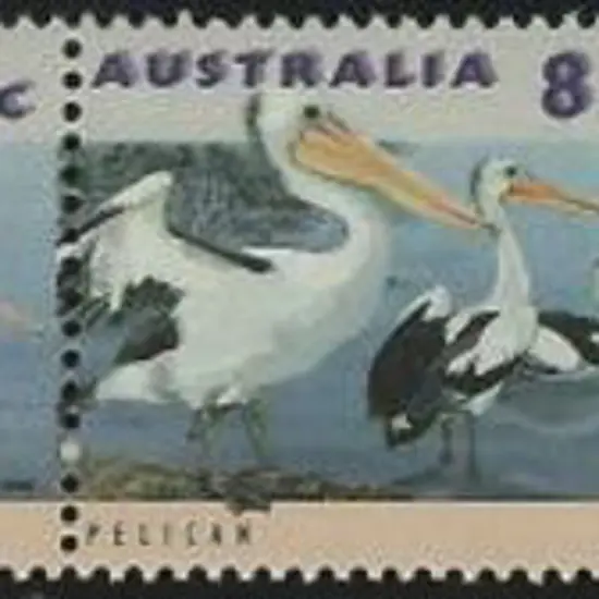 1994 85c Pelican horiz strip of 5 with a clear ...
