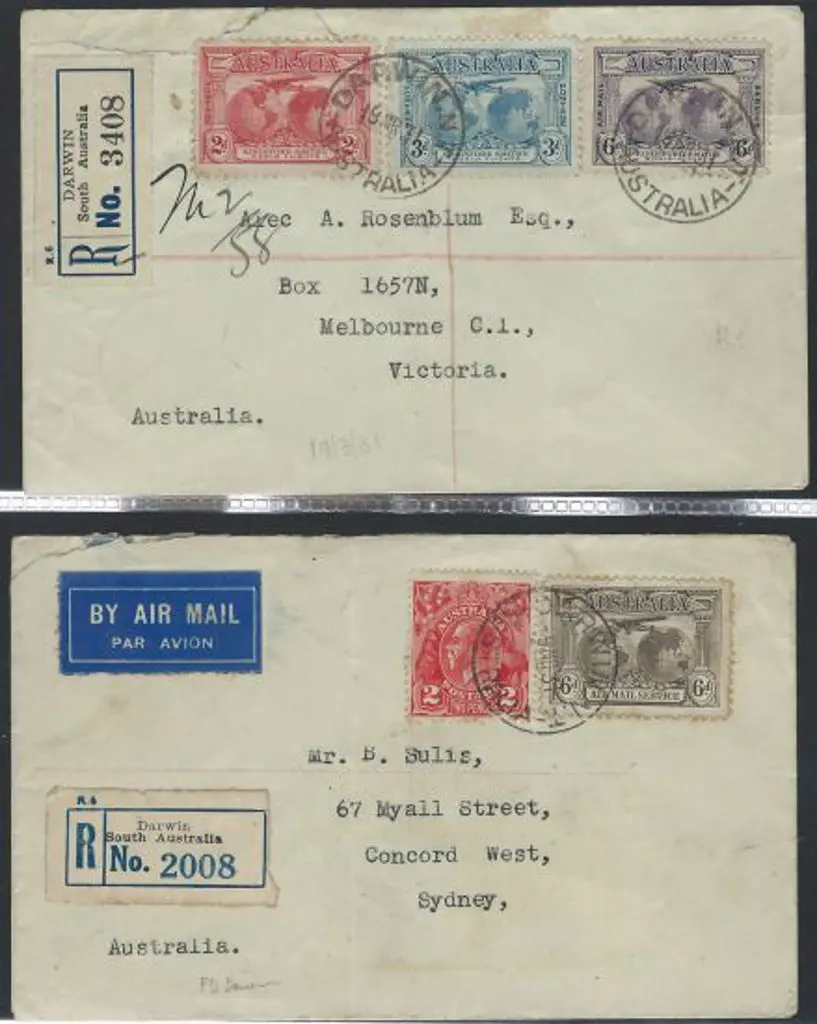 1931 (19th Mar) Kingsford Smith set of 3 plus 6d ... Image 1++