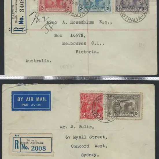 1931 (19th Mar) Kingsford Smith set of 3 plus 6d ...