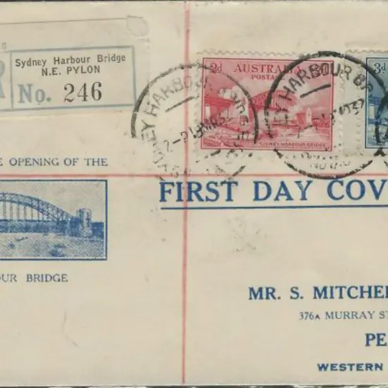 1932 (19th Mar) 2d & 3d Sydney harbour Bridge pair ...