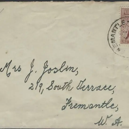 1932 (1st June) 6d kookaburra on plain cover with ...