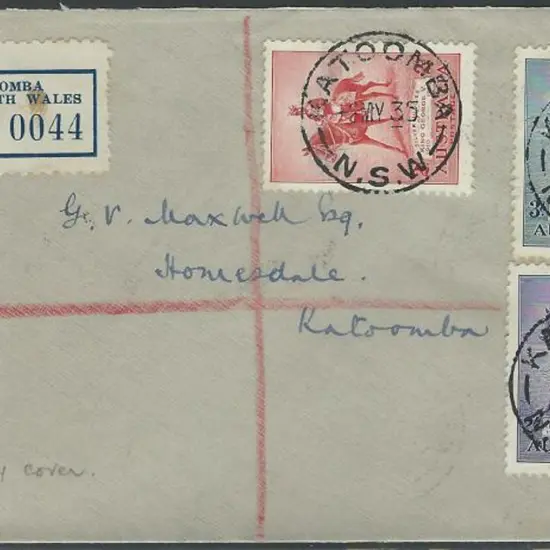 1935 (2nd May) Silver Jubilee set of 3 on Katoomba ...