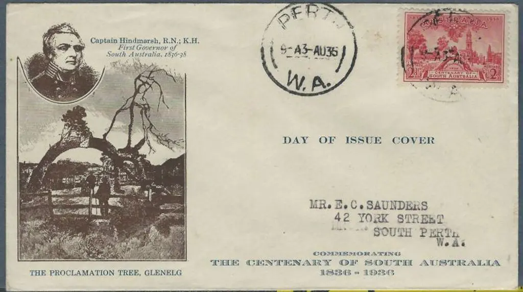 1936 (3rd Aug) 2d SA Cent on Northern Stamp Co ... Image 1++