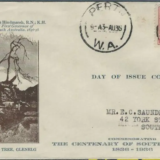 1936 (3rd Aug) 2d SA Cent on Northern Stamp Co ...