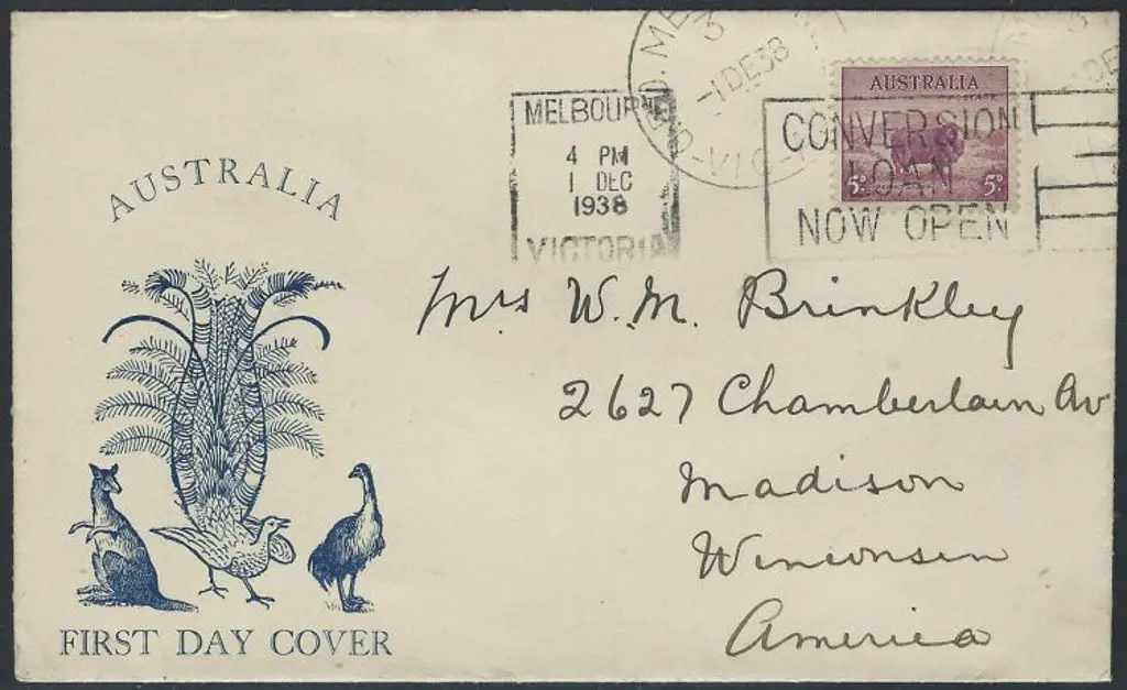 1938 (1st Dec) 5d ram on illust cover showing ... Image 1++