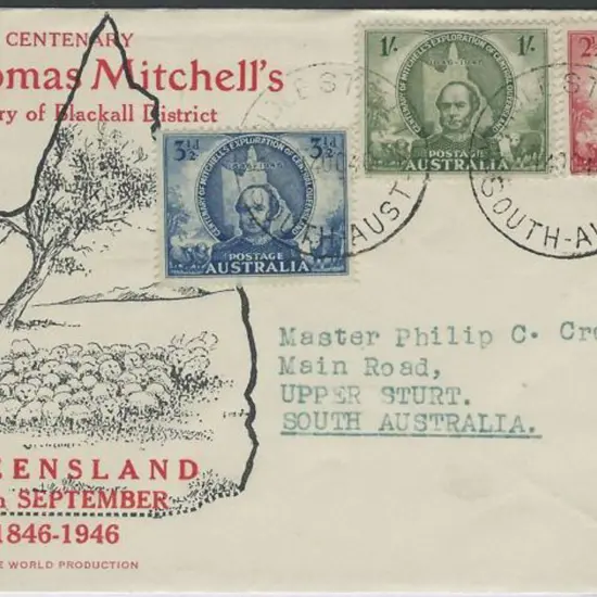1946 (14th Oct) Mitchell set of 3 on Wide World ...