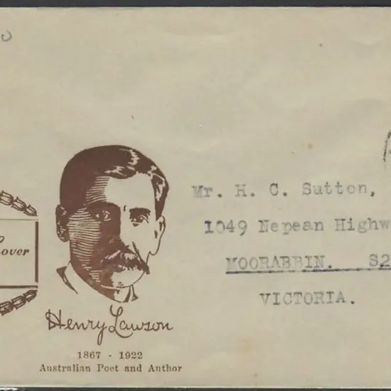1949 (17th June) 2½d Henry Lawson on Miller Bros. ...