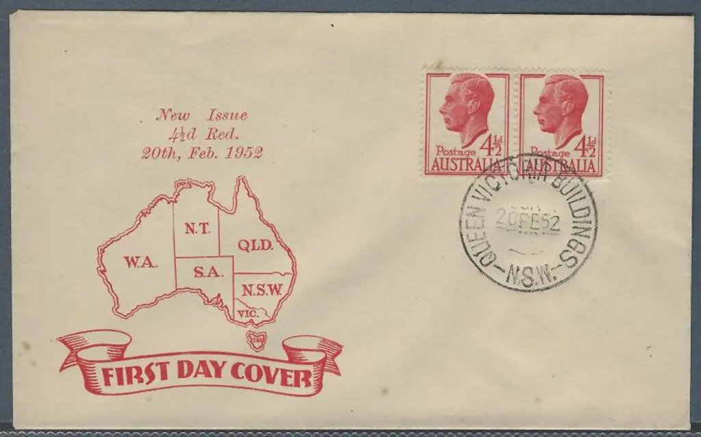 1952 (20th Feb) 4½d red KGVI on Smythe unaddressed ... Image 1++