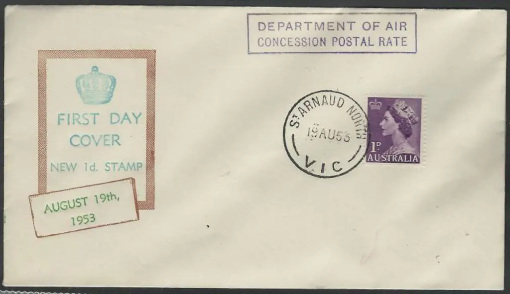 1953 (19th Aug) 1d QEII Bergen unaddressed with ... Image 1++
