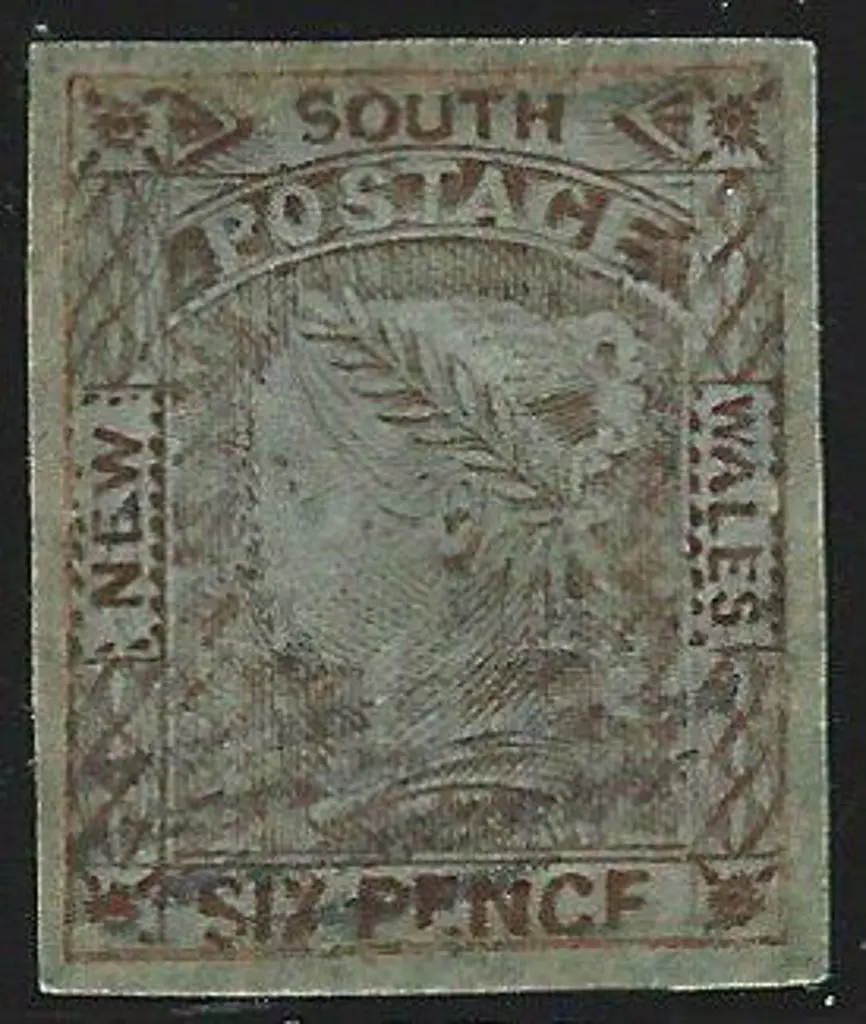 1852/53 6d grey brown on blush paper. F/U by light ... Image 1++