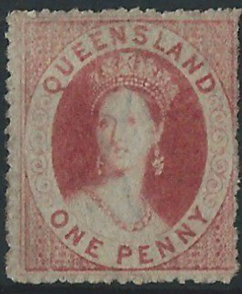 1861 1d carmine-rose on rough paper. Perf. 14-16. ... Image 1++