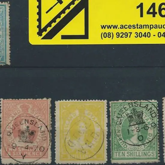1866/68 1d to 20/- Stamp Duty with all except 1d ...