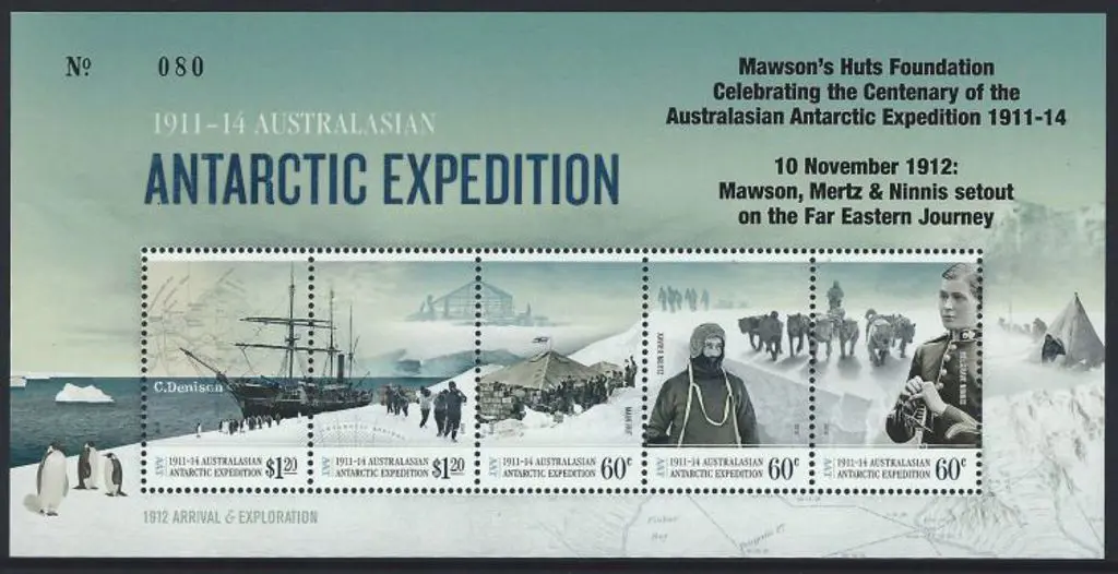 2012 Antarctic Expedition M/S ovptd "Mawson's Huts ... Image 1++