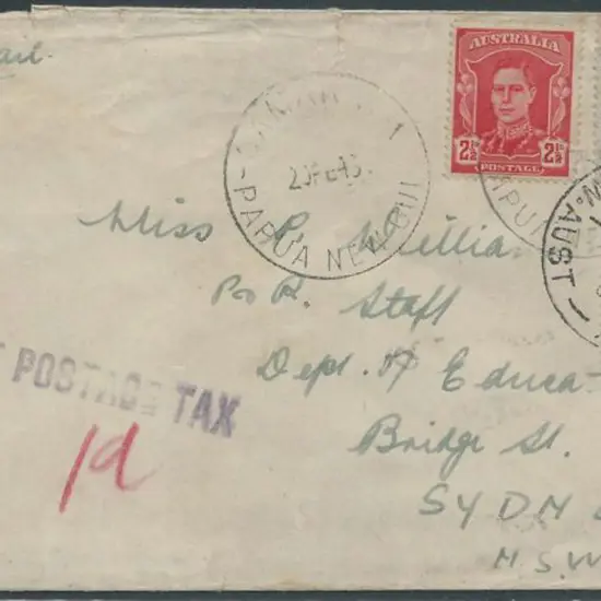 1946 (20th Feb) cover to Sydney franked by 2½d ...