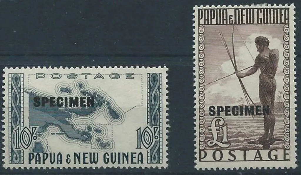 1952 10/- & £1 ovptd SPECIMEN. MLH. SG 14s/15s ... Image 1++