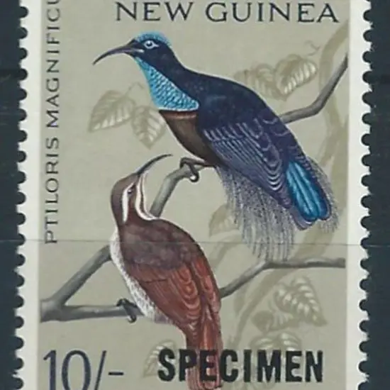 1964 10/- bird ovptd "SPECIMEN" MUH. SG 71s ...
