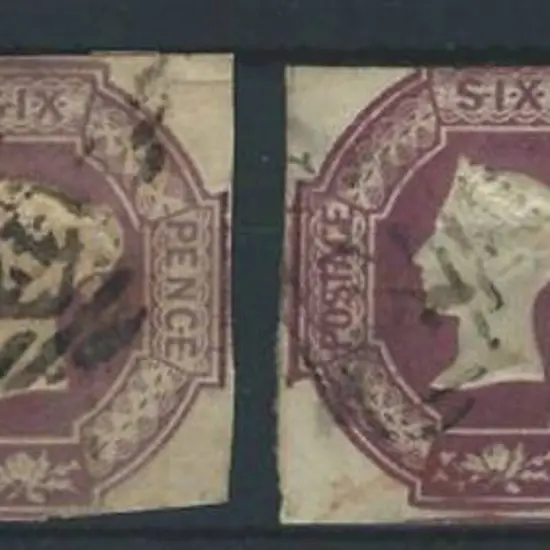 1847/54 6d embossed in all four catalogued shades. ...