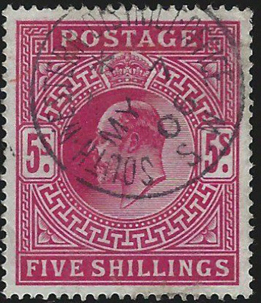 1902 2/6d lilac with W.C.D.O. cancel, 5/- superb ... Image 1++
