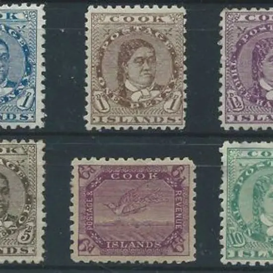 Cook Islands 1896/1900 & 1913/19 Torea & Queen ...