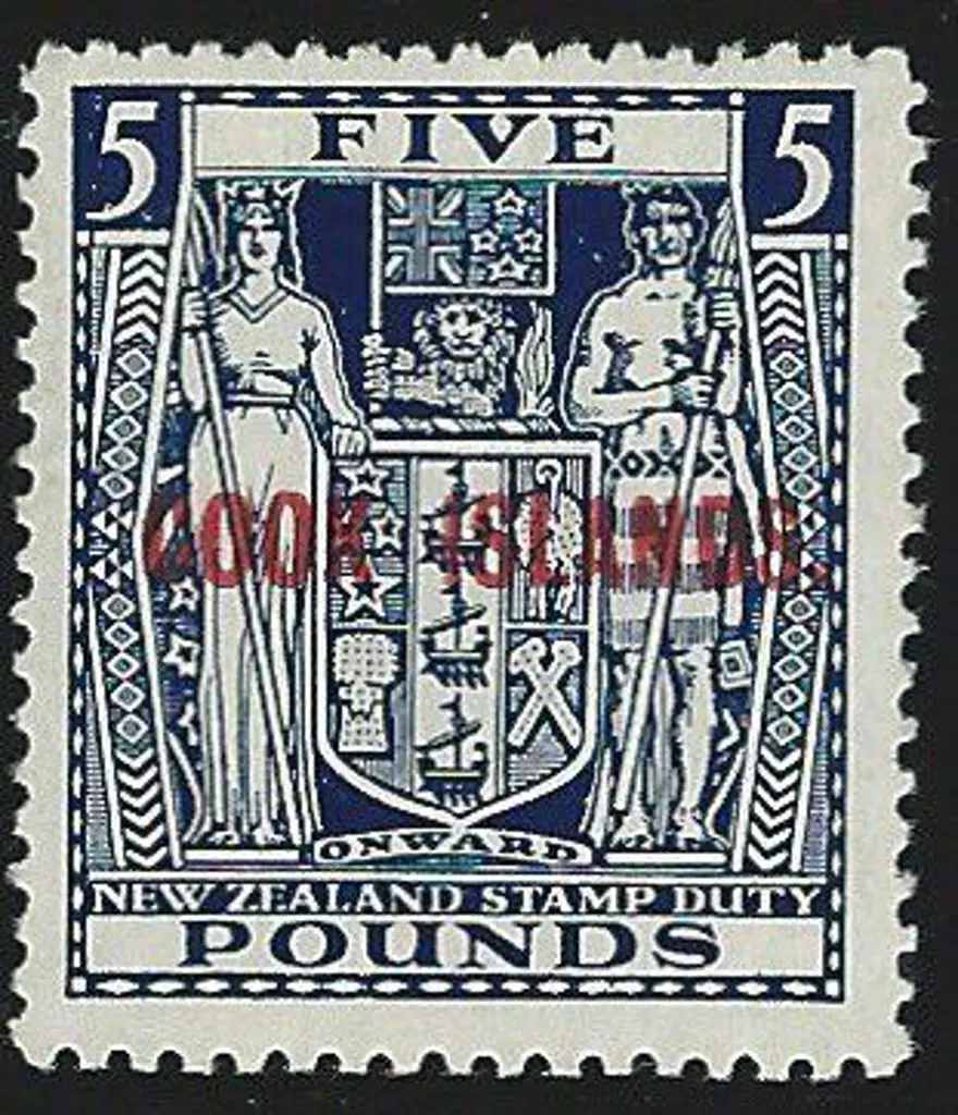 Cook Islands 1943/54 2/6d to £5 Arms with "COOK ... Image 1++