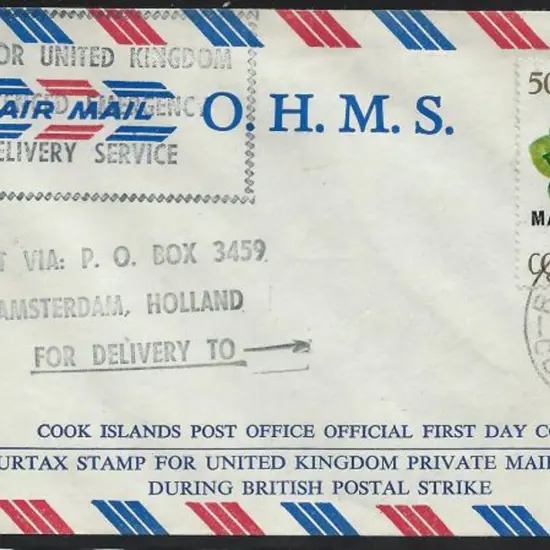 Cook Islands 1971 (8th Mar) 50c "PLUS 20c UNITED ...