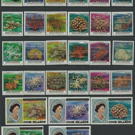 Cook Islands 1984 Corals complete to $9.60 MLH & ...