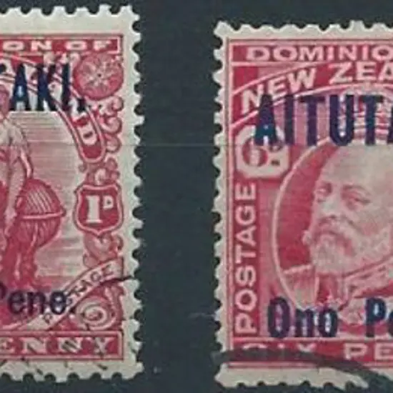 Cook Islands-Aitutaki 1911/16 "AITUTAKI" ovpts on ...