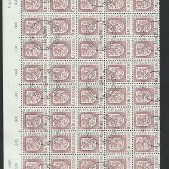 Finland 1975 10p, 20p, 40p, 50p, 90p, 1m20, 1m50, ...