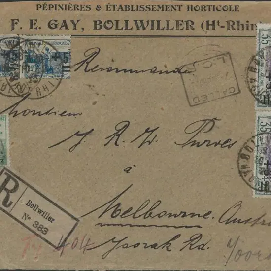 France 1925 25+5 & 35+5 pairs & single 5+2¢ War ...