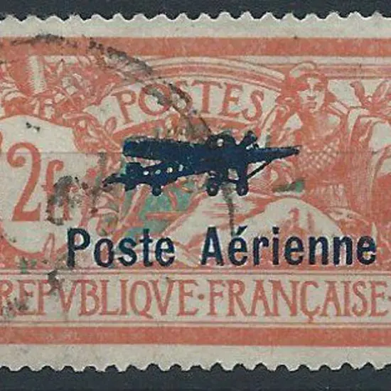 France 1927 2f "Poste Aerienne" ovpt F/U with ...
