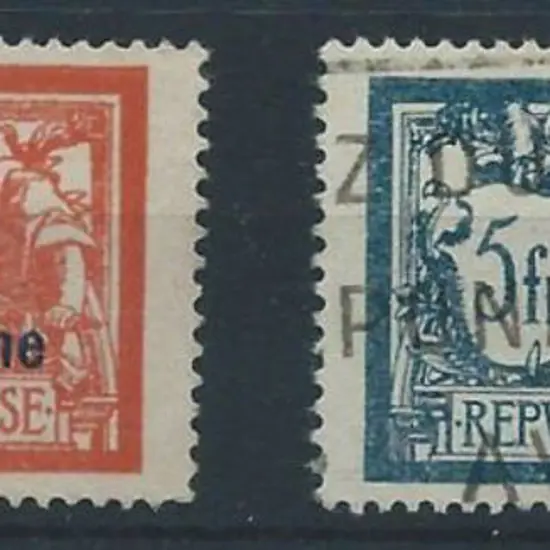 France 1927 Airmail 2f & 5f "Poste Aerienne" good ...
