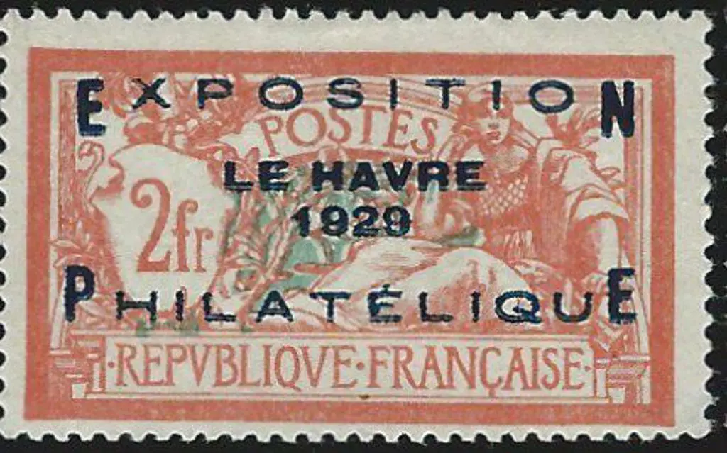 France 1929 2f Le Havre Exhibition overprint. MLH ... Image 1++